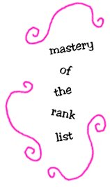 mastery of the rank list