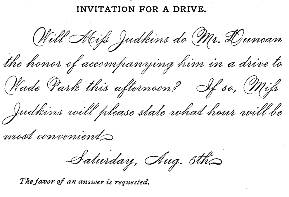 Invitation for a Drive